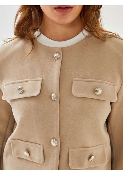 Yeni Sezon Bisiklet Yaka Kadın Ceket modelleri