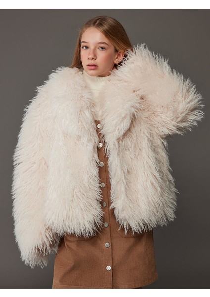 Yeni Sezon Kız Çocuk Kürk Kaban