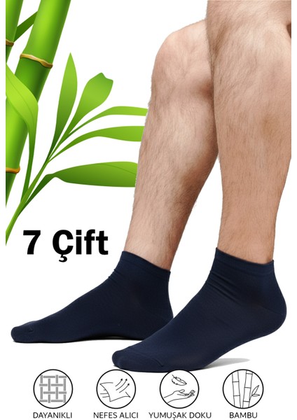7’li Erkek Bambu Patik Çorap