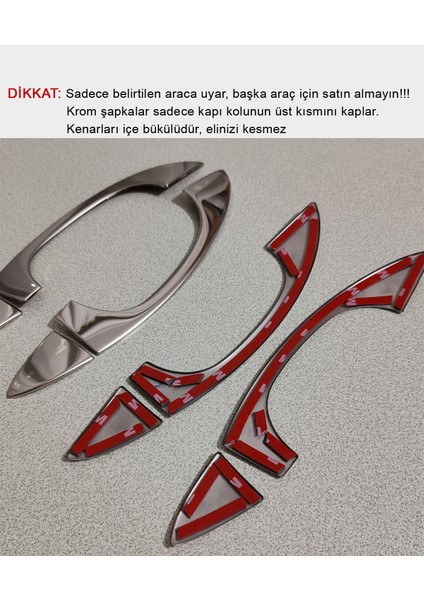 Skoda Superb Krom Kapı Kolu Şapkası - Superb Aksesuar Modifiye fiyatları