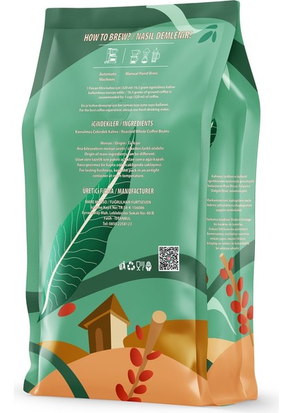 Ethiopia Djimmah Gr.5 Yöresel Filtre Kahve 250 Gr. modelleri