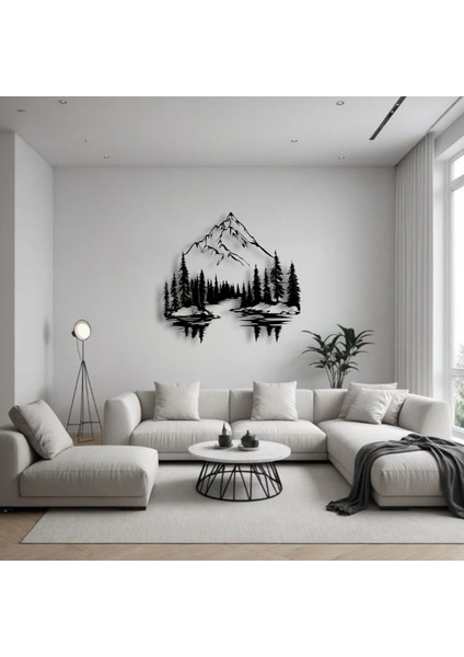 Metal Dağ Manzara Duvar Dekoru – Modern Doğa Temalı Dekoratif Duvar Tablosu Ev Ofis Tasarım fiyatları