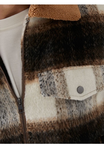 Yeni Sezon Standart Kalıp Gömlek Yaka Ekose Erkek Mont modelleri