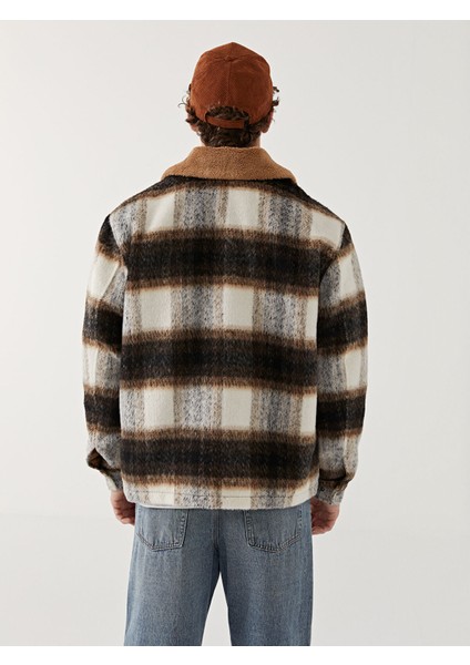 Yeni Sezon Standart Kalıp Gömlek Yaka Ekose Erkek Mont indirimleri