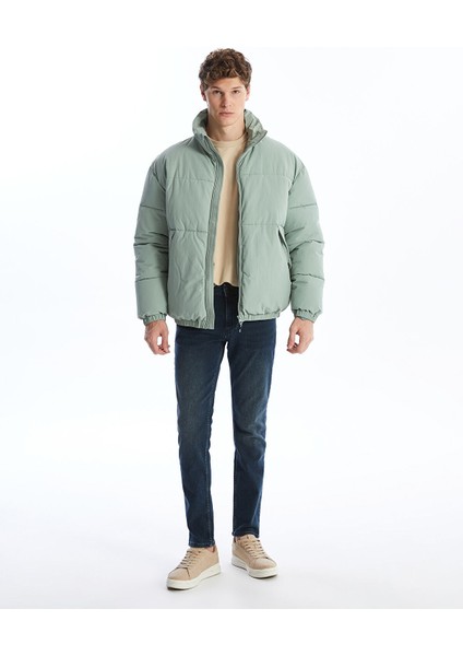 Yeni Sezon Rahat Kalıp Dik Yaka Erkek Şişme Mont fiyatları