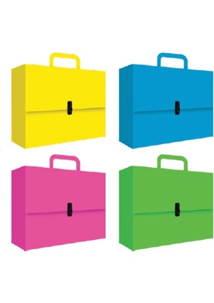 Saplı Kutu Klasör Renkli Kaışık - 1 Adet