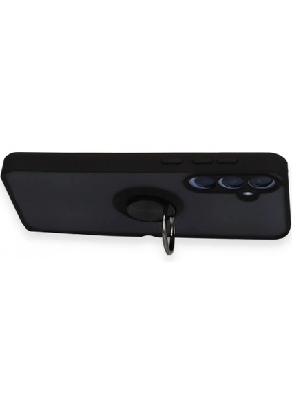 Samsung Galaxy A15 4g Kılıf Montreal Yüzüklü Silikon Kapak - Siyah indirimleri