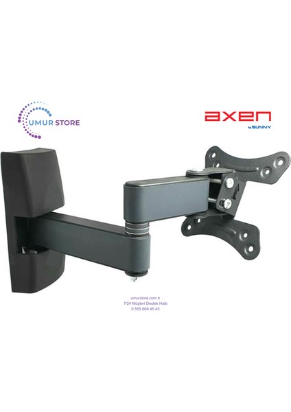 AX24LEDE09-B 60 Ekran Hd Uydu 14”- 28” Monitör LCD LED Tv Hareketli Askı Aparatı