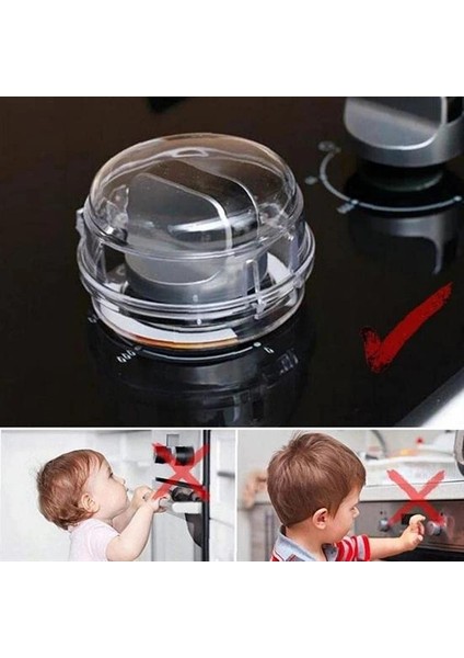 Isıya Dayanıklı Plastik Ocak Düğme Koruyucu Düğme Kilidi Emniyet Düzeneği (4172) fırsatları