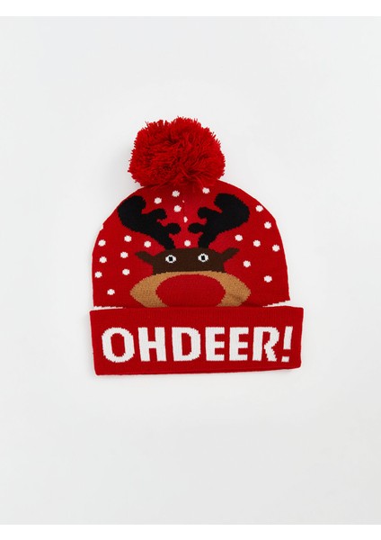 Yeni Sezon Yılbaşı Temalı Erkek Triko Bere