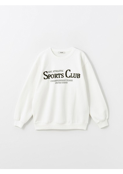 Yeni Sezon Baskılı Oversize Kadın Kalın Sweatshirt indirimleri