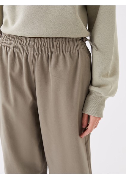 Yeni Sezon Beli Lastikli Rahat Kalıp Kadın Pantolon modelleri