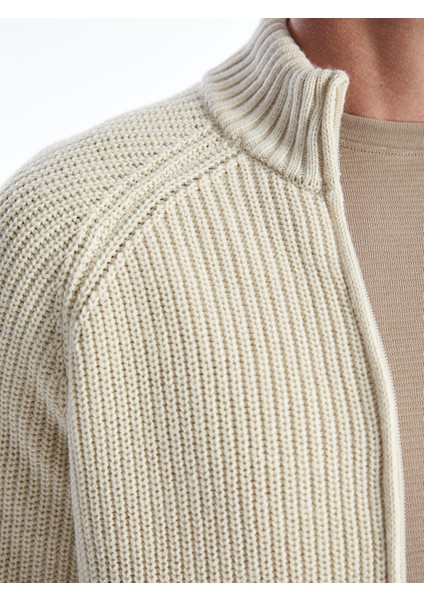 Yeni Sezon Standart Kalıp Dik Yaka Erkek Triko Hırka fırsatları