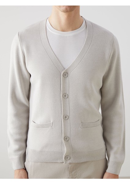 Yeni Sezon Standart Kalıp V Yaka Erkek Triko Hırka modelleri