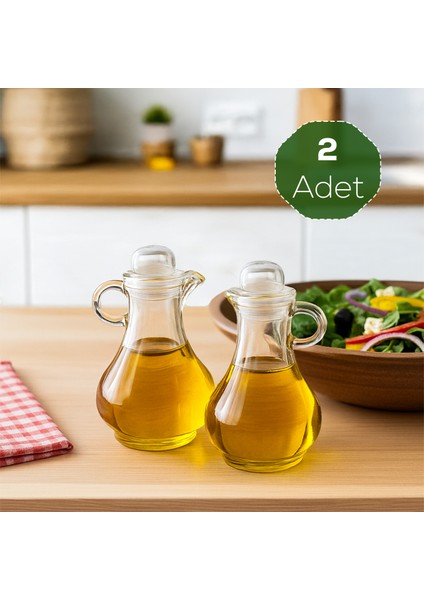 PBT-570 Kapaklı Akrilik 2li Yağlık Sirkelik Yağdanlık Seti 80ML