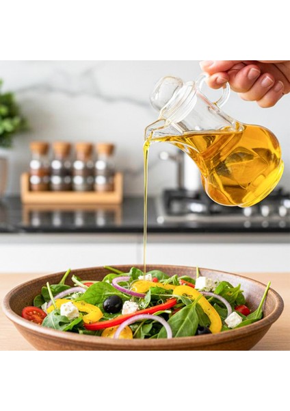 PBT-570 Kapaklı Akrilik 2li Yağlık Sirkelik Yağdanlık Seti 80ML fiyatları