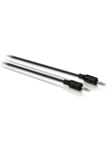 Swa 2529 W/10 Audio-Ueberspielkabel (3,5 mm Fiş-3,5 mm Fiş) 1,5 M Siyah