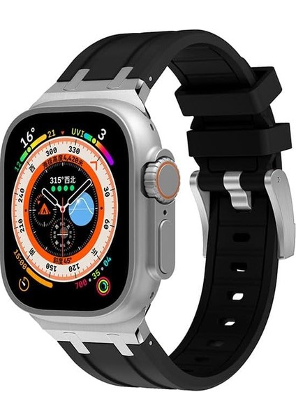 Ile Uyumlu 42MM Krd-89 Silikon Kordon Siyah