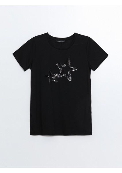 Yeni Sezon Bisiklet Yaka Işlemeli Kısa Kollu Kadın Bluz indirimleri