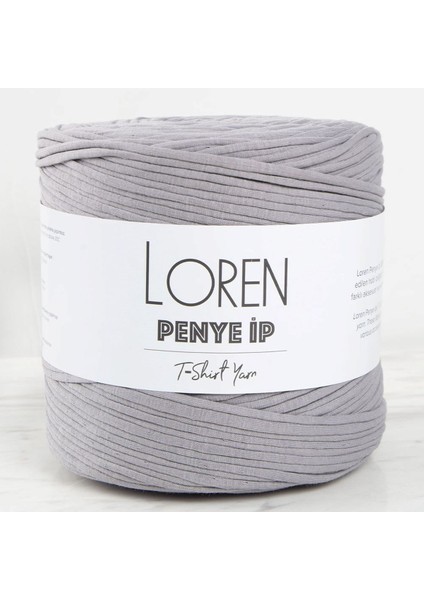 Loren Penye Kumaş El Örgü Ipi Gri - 26 - 34483