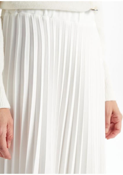 Yeni Sezon Beli Lastikli Kadın Pileli Etek modelleri