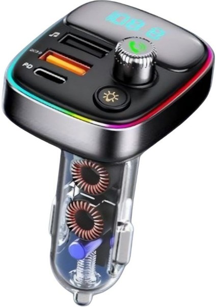 Bluetooth Fm Transmitter Araç Içi Hızlı Şarjlı