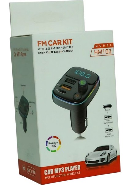 Bluetooth Fm Transmitter Araç Içi Hızlı Şarjlı modelleri