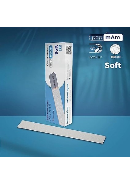 Staleks Pro Yedek Törpü Kovanı Köpüklü "papmam" Düz Basis Expert Eco Kağıt Için, 25 Adet (Granülasyon 180)