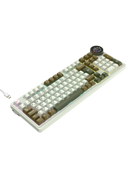 Gamenote KB923L Pro Tri-Mode Kablosuz Mekanik Rgb Oyuncu Klavyesi – LCD Ekranlı modelleri