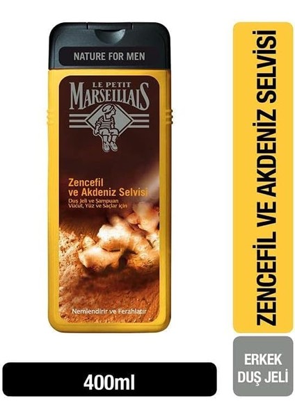 Le Petit Marseillais Duş Jeli Men Serisi Zencefil & Akdeniz Selvisi (400 Ml) modelleri