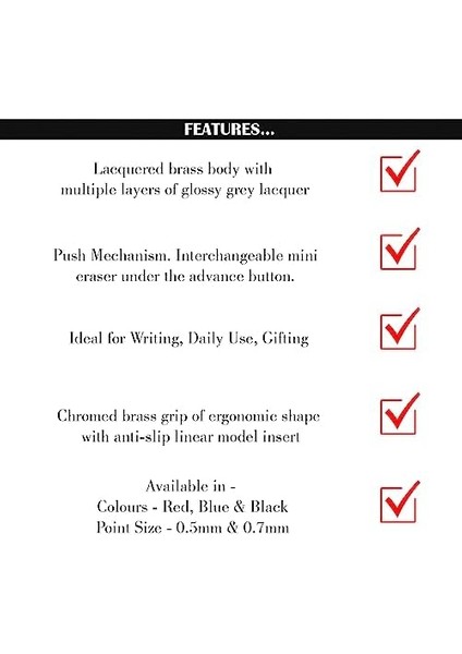 Pros Mekanik Kurşun Beyaz 0.7 mm modelleri