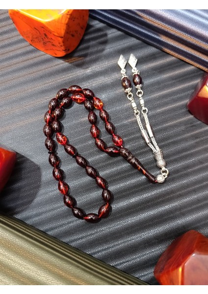 Ateş Kehribar Tesbih – Arpa Kesim fiyatları