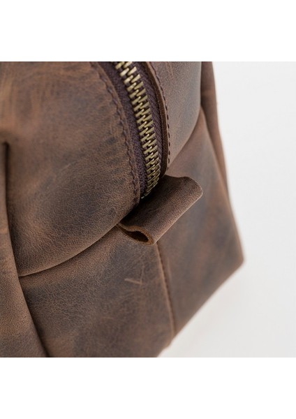 Deri Bakım ve Seyahat Çantası, M Beden, G6 Kahverengi fırsatları