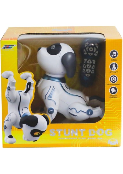 K16 Kumandalı Şarjlı Robot Köpek - Ürün Dili Ingilizce'dir.