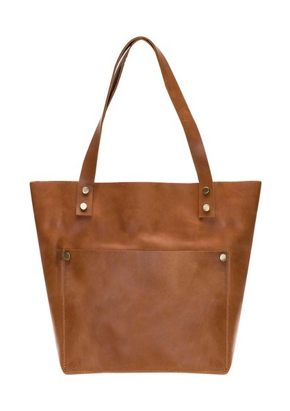 Moon Deri Kadın Çantası Orta Boy G19 Taba