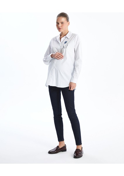 Yeni Sezon Karın Panelli Jüpiter Süper Skinny Fit Hamile Jean Pantolon