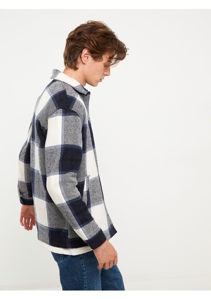 Yeni Sezon Rahat Kalıp Gömlek Yaka Ekose Erkek Mont fiyatları