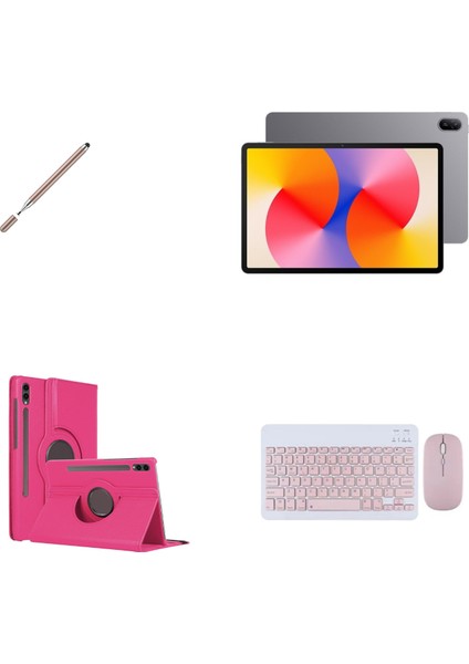 Matepad Se 11"(Sim Kart'lı) 4gb 128GB Gri Tablet+Gold Kalem+Pembe Klavye ve Mouse Set