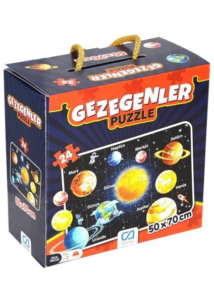 5026 Ca Games, Gezegenler / 24 Parça Puzzle / +3 Yaş