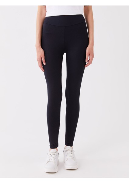 Yeni Sezon Kadın Beli Lastikli Düz Tayt fırsatları