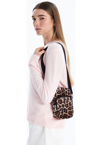 Yeni Sezon Leopar Desenli Kadın Omuz Çantası