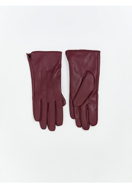 Yeni Sezon Deri Görünümlü Kadın Eldiven