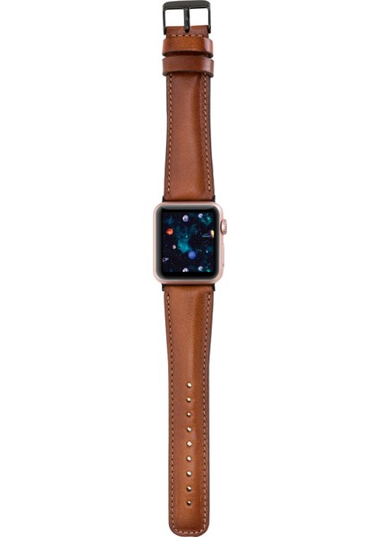 Apple Watch Uyumlu Deri Kordon 38-40-41MM RTST2EF Taba indirimleri