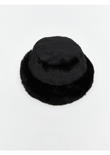 Yeni Sezon Kürklü Kadın Bucket Şapka modelleri