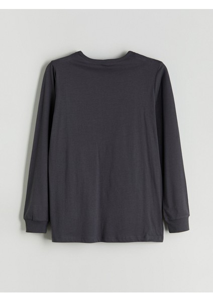 Yeni Sezon Bisiklet Yaka Erkek Çocuk Pijama Takımı fırsatları