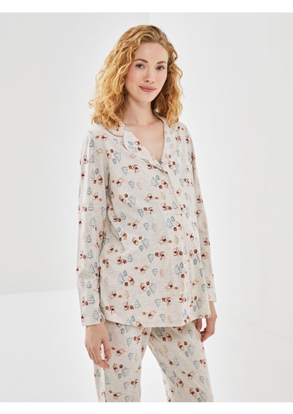 Yeni Sezon Winnie The Pooh Baskılı Hamile Pijama Takımı