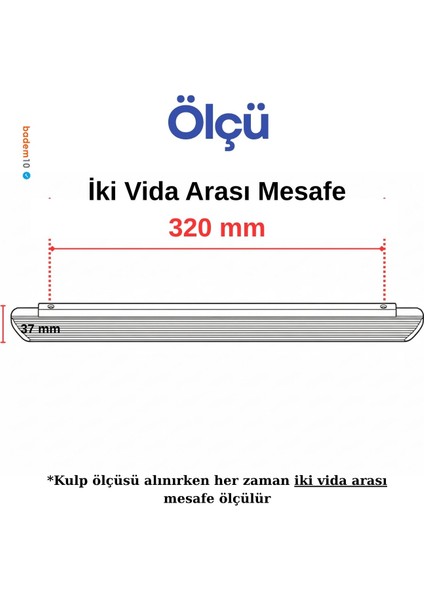 Kanal Kulp Füme Çizgili 320 mm Metal Mobilya Gardırop Çekmece Dolap Kapak Kulpu Kulbu Modern Kulplar fiyatları