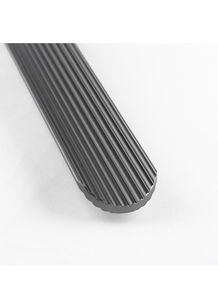 Kanal Kulp Füme Çizgili 320 mm Metal Mobilya Gardırop Çekmece Dolap Kapak Kulpu Kulbu Modern Kulplar fırsatları