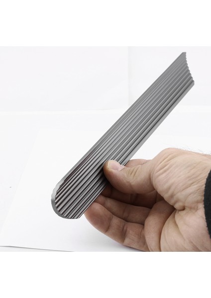 Kanal Kulp Füme Çizgili 320 mm Metal Mobilya Gardırop Çekmece Dolap Kapak Kulpu Kulbu Modern Kulplar indirimleri