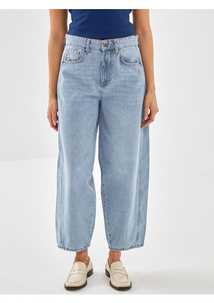 Yeni Sezon Balloon Fit Kadın Jean Pantolon modelleri